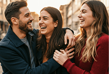 Couple in a calm, supportive conversation